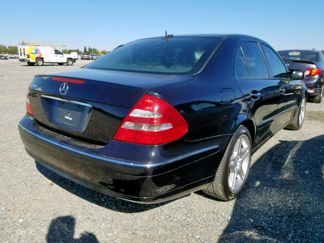 WDBUF56J36A803657 - 2006 MERCEDES-BENZ E 350 BLACK photo 4