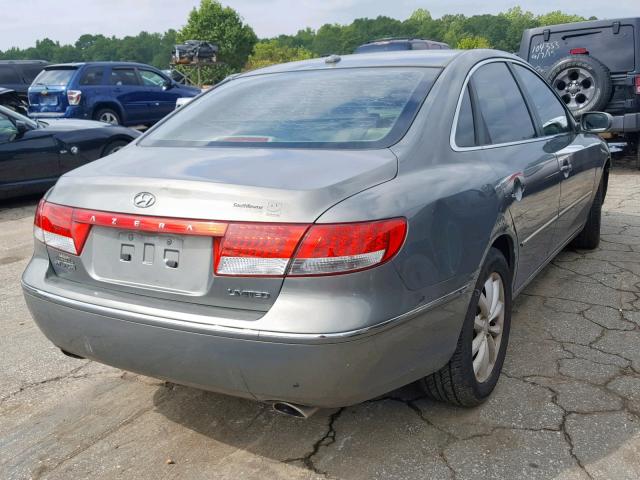 KMHFC46F37A213688 - 2007 HYUNDAI AZERA SE GREEN photo 4