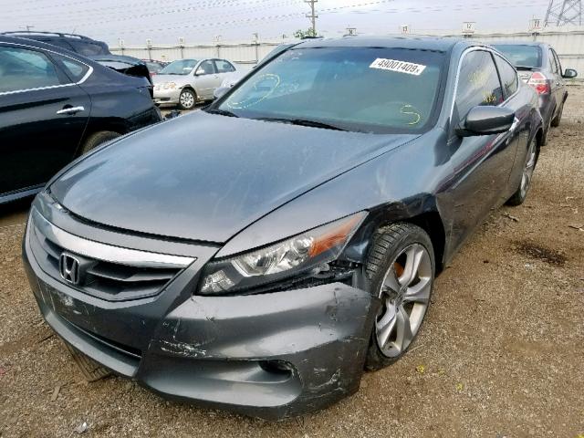 1HGCS2B87CA011082 - 2012 HONDA ACCORD EXL GRAY photo 2