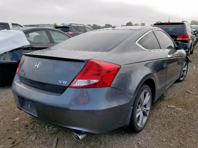 1HGCS2B87CA011082 - 2012 HONDA ACCORD EXL GRAY photo 4