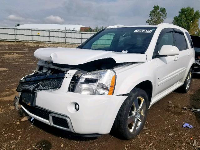 2CNDL037286075332 - 2008 CHEVROLET EQUINOX SP WHITE photo 2