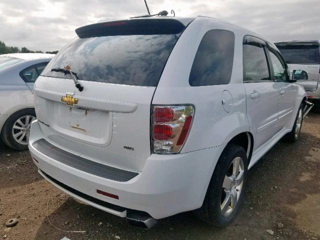 2CNDL037286075332 - 2008 CHEVROLET EQUINOX SP WHITE photo 4