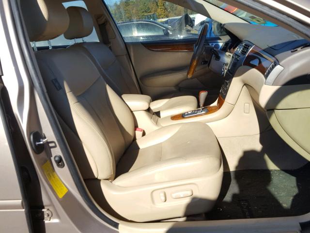 JTHBA30G465169615 - 2006 LEXUS ES 330 GOLD photo 5