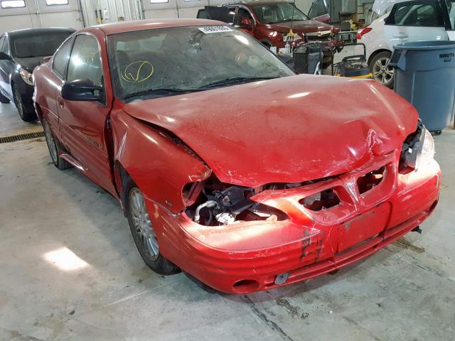1G2NE12E4XM910425 - 1999 PONTIAC GRAND AM S RED photo 1