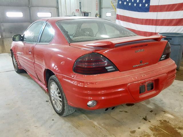 1G2NE12E4XM910425 - 1999 PONTIAC GRAND AM S RED photo 3
