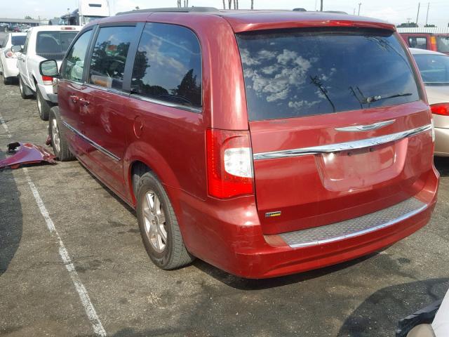 2C4RC1BG0CR351080 - 2012 CHRYSLER TOWN & COU MAROON photo 3