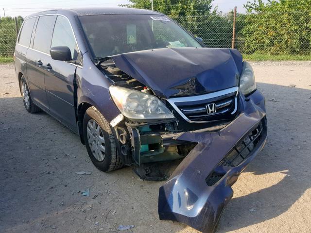 5FNRL38286B061080 - 2006 HONDA ODYSSEY LX BLUE photo 1