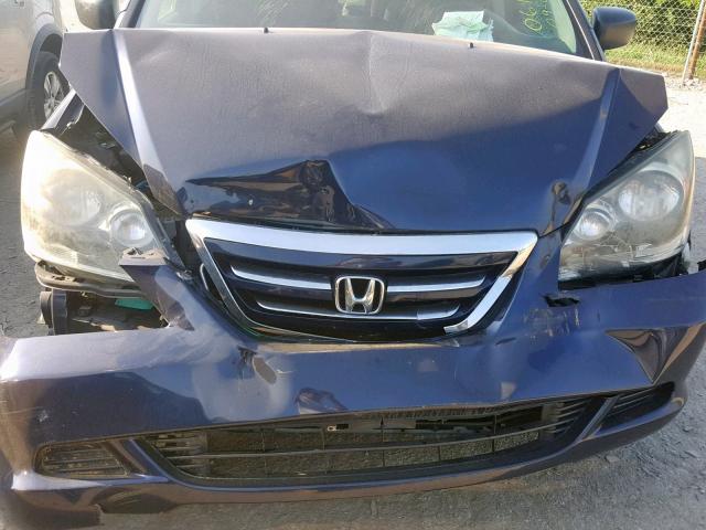 5FNRL38286B061080 - 2006 HONDA ODYSSEY LX BLUE photo 7