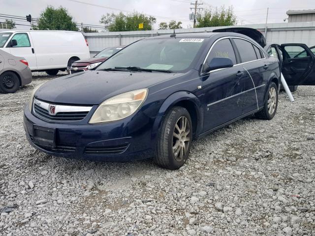 1G8ZS57NX7F206833 - 2007 SATURN AURA XE BLUE photo 2