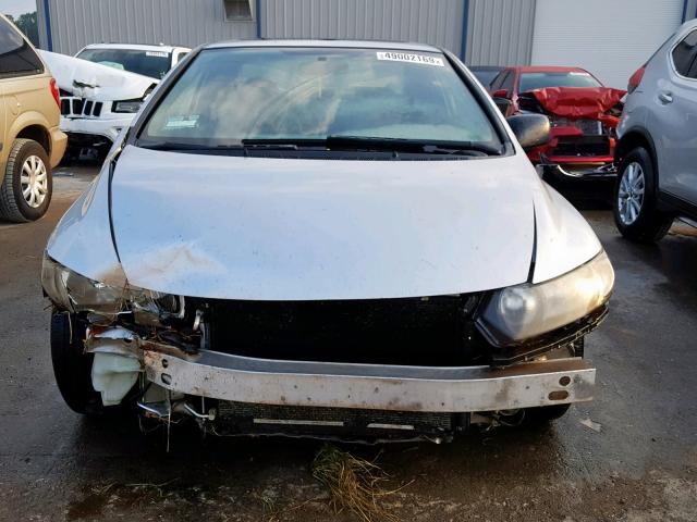 2HGFG12829H520600 - 2009 HONDA CIVIC EX SILVER photo 9