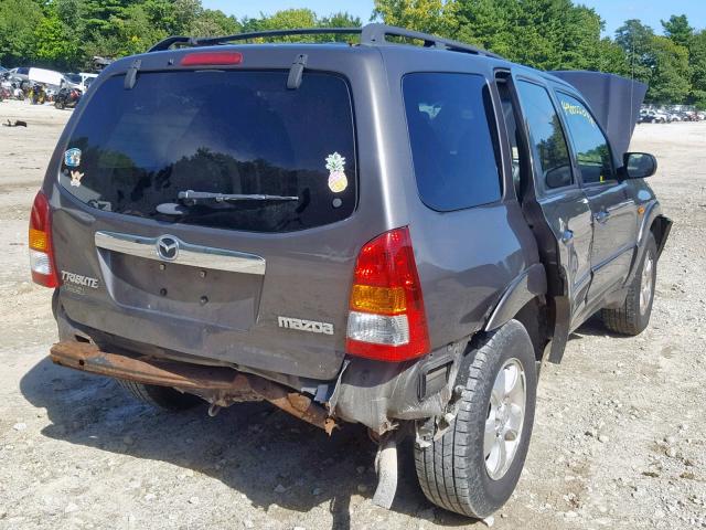 4F2YZ94173KM27474 - 2003 MAZDA TRIBUTE LX GRAY photo 4