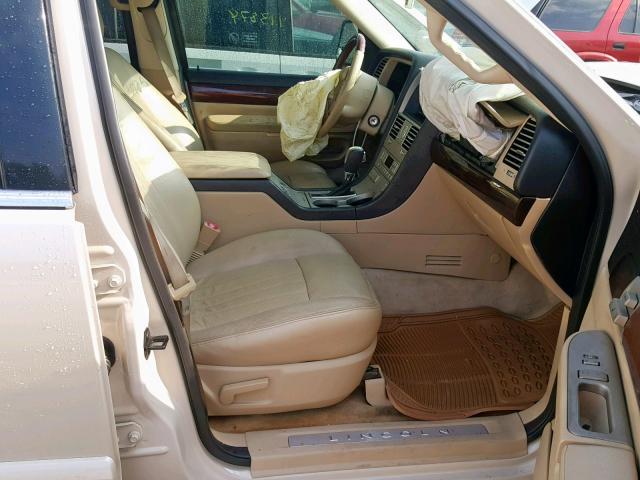 5LMEU68H85ZJ04898 - 2005 LINCOLN AVIATOR Bej foto 5