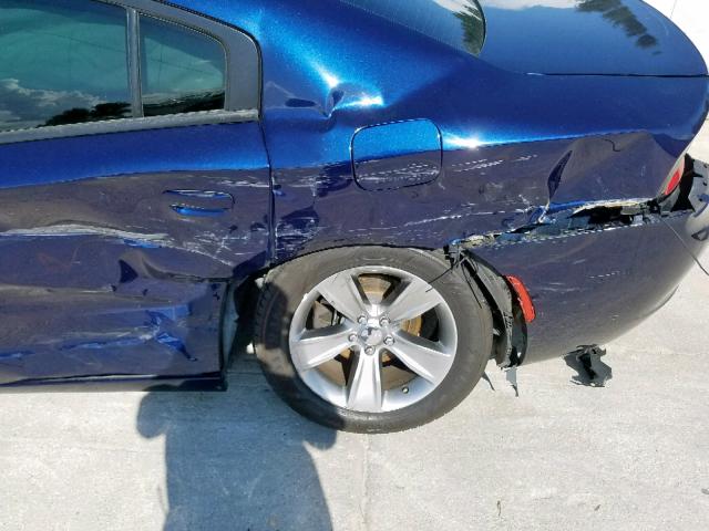 2C3CDXHG9FH824275 - 2015 DODGE CHARGER SX BLUE photo 9