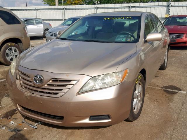 4T1BE46K57U605186 - 2007 TOYOTA CAMRY NEW GOLD photo 2