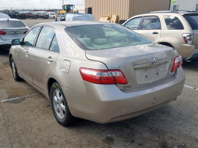 4T1BE46K57U605186 - 2007 TOYOTA CAMRY NEW GOLD photo 3