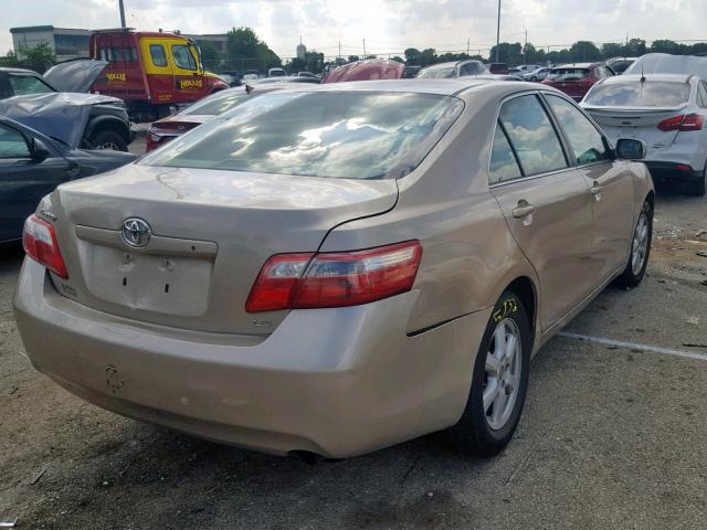 4T1BE46K57U605186 - 2007 TOYOTA CAMRY NEW GOLD photo 4