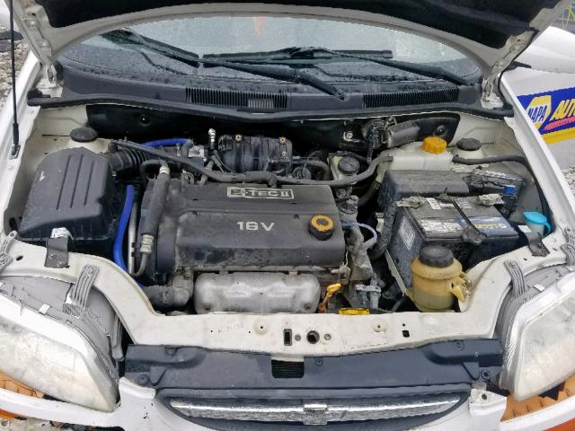 KL1TD666X8B226554 - 2008 CHEVROLET AVEO BASE თეთრი ფოტო 7