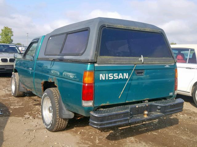 1N6SD11S9SC307586 - 1995 NISSAN TRUCK E/XE GREEN photo 3