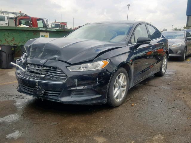 1FA6P0H79G5102892 - 2016 FORD FUSION SE BLACK photo 2