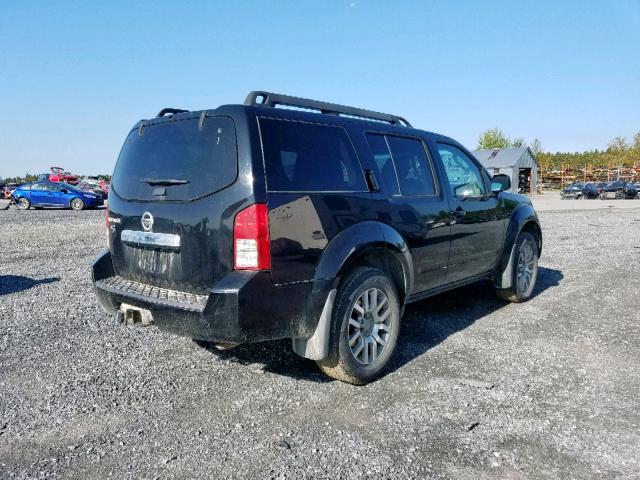 5N1AR1NB7CC616304 - 2012 NISSAN PATHFINDER BLACK photo 4