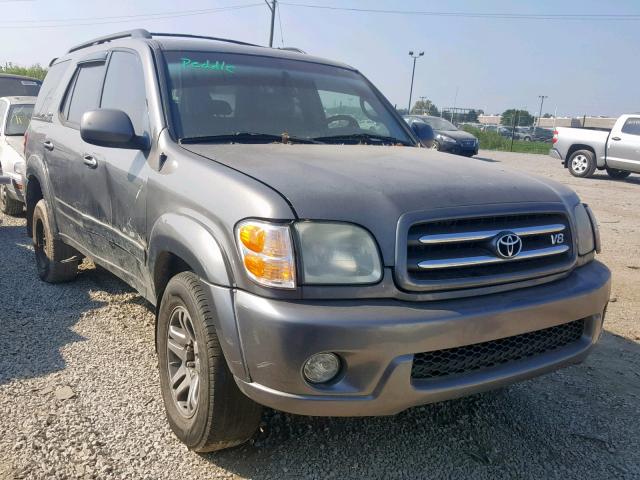 5TDBT48A34S220756 - 2004 TOYOTA SEQUOIA LI GRAY photo 1