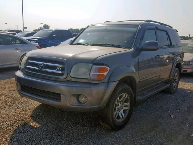 5TDBT48A34S220756 - 2004 TOYOTA SEQUOIA LI GRAY photo 2