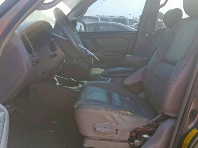 5TDBT48A34S220756 - 2004 TOYOTA SEQUOIA LI GRAY photo 5