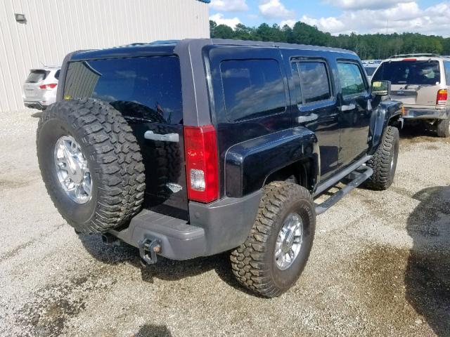 5GTEN13L988128438 - 2008 HUMMER H3 ALPHA BLACK photo 4