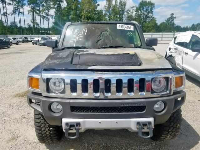 5GTEN13L988128438 - 2008 HUMMER H3 ALPHA BLACK photo 9