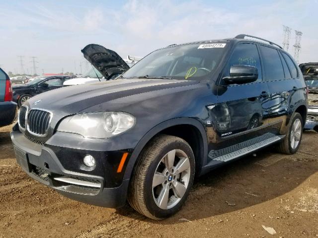 5UXFE43539L038942 - 2009 BMW X5 XDRIVE3 BLACK photo 2