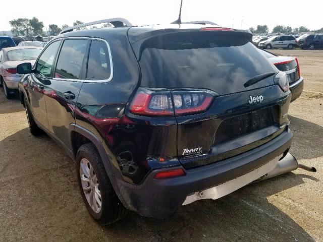 1C4PJLCB1KD204960 - 2019 JEEP CHEROKEE L BLACK photo 3