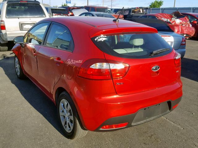 KNADM5A30D6110400 - 2013 KIA RIO LX RED photo 3