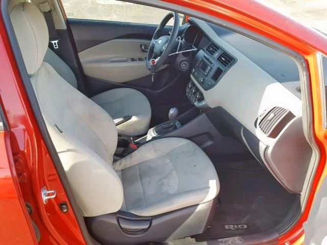 KNADM5A30D6110400 - 2013 KIA RIO LX RED photo 5