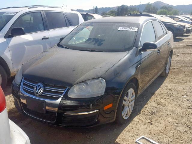 3VWEG71K27M191628 - 2007 VOLKSWAGEN JETTA WOLF BLACK photo 2