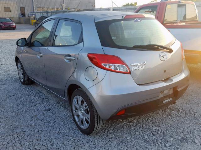 JM1DE1KY0D0164012 - 2013 MAZDA MAZDA2 GRAY photo 3