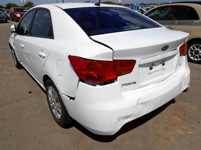 KNAFU4A29A5056350 - 2010 KIA FORTE EX WHITE photo 3