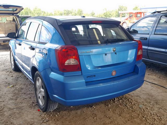 1B3HB48BX8D696608 - 2008 DODGE CALIBER SX BLUE photo 3