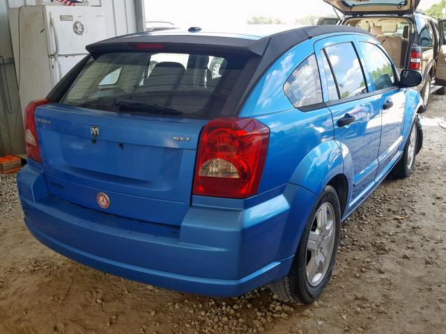 1B3HB48BX8D696608 - 2008 DODGE CALIBER SX BLUE photo 4