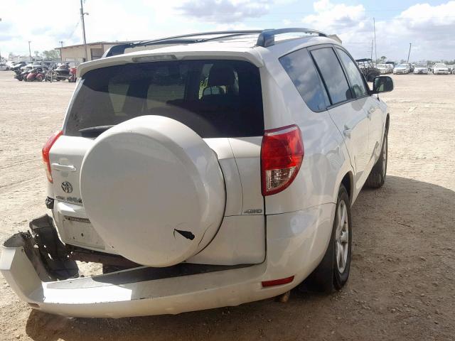 JTMBK34V475040301 - 2007 TOYOTA RAV4 LIMIT WHITE photo 4