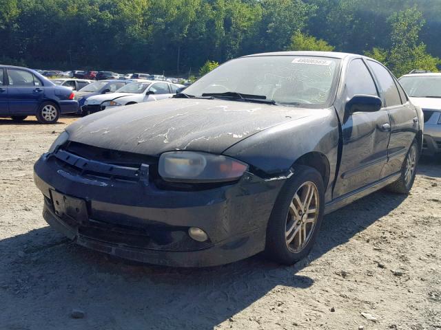 1G1JH52F847254380 - 2004 CHEVROLET CAVALIER L BLACK photo 2