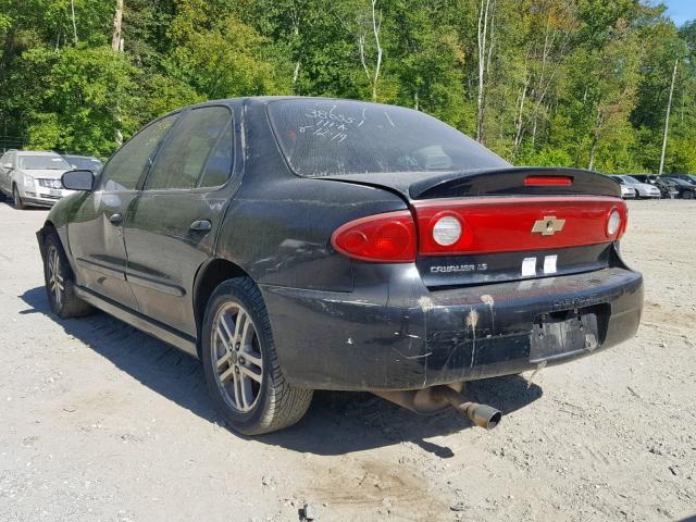 1G1JH52F847254380 - 2004 CHEVROLET CAVALIER L BLACK photo 3