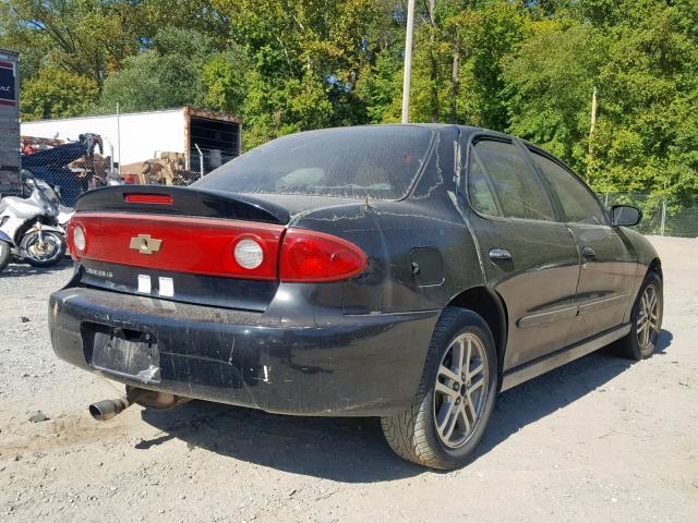 1G1JH52F847254380 - 2004 CHEVROLET CAVALIER L BLACK photo 4