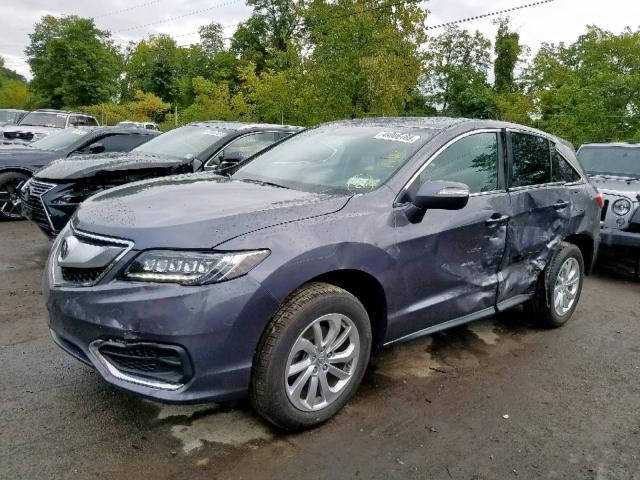 5J8TB4H3XJL002854 - 2018 ACURA RDX GRAY photo 2