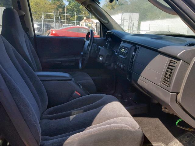 1D7HG48NX3S119422 - 2003 DODGE DAKOTA QUA GRAY photo 5