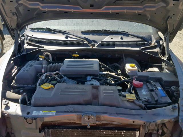 1D7HG48NX3S119422 - 2003 DODGE DAKOTA QUA GRAY photo 7