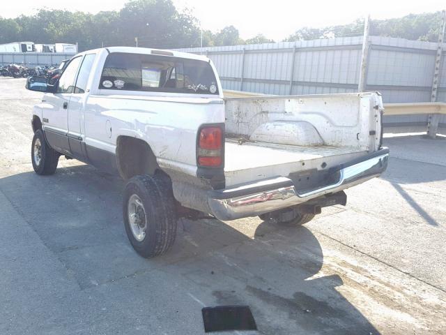 1B7KF23731J215203 - 2001 DODGE RAM 2500 WHITE photo 3