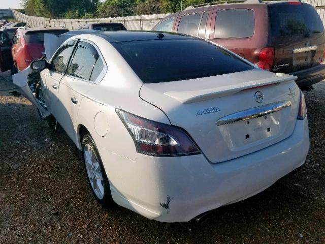 1N4AA5AP5DC819705 - 2013 NISSAN MAXIMA S WHITE photo 3