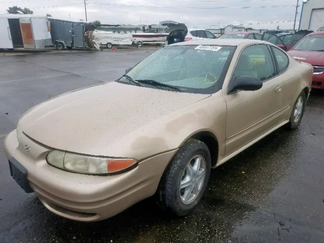 1G3NL12E22C210841 - 2002 OLDSMOBILE ALERO GL GOLD photo 2