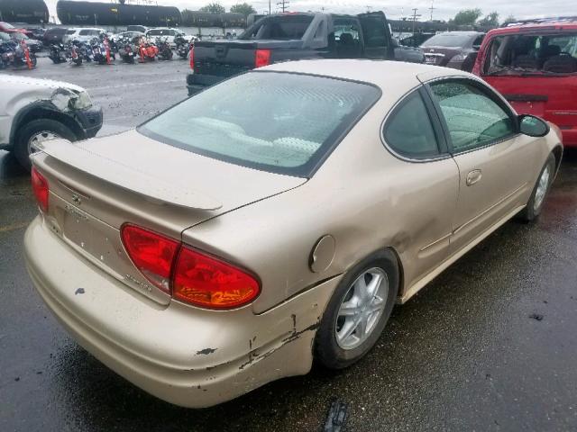 1G3NL12E22C210841 - 2002 OLDSMOBILE ALERO GL GOLD photo 4