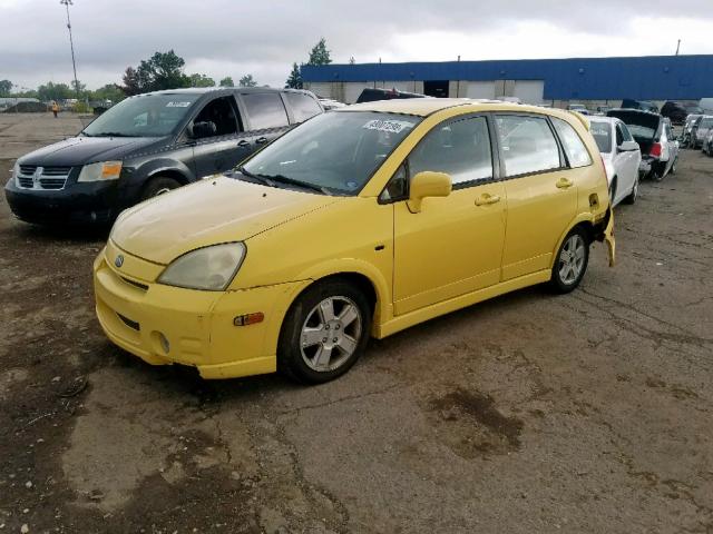 JS2RC41HX35206045 - 2003 SUZUKI AERIO SX YELLOW photo 2